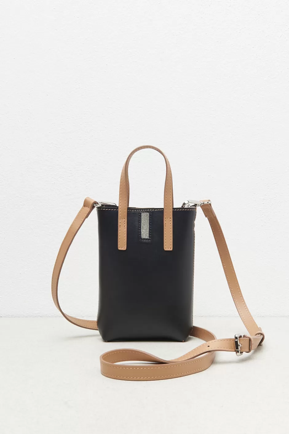 Accessori | Borse | Peserico Borsa Micro Portacellulare In Vera Pelle Nero