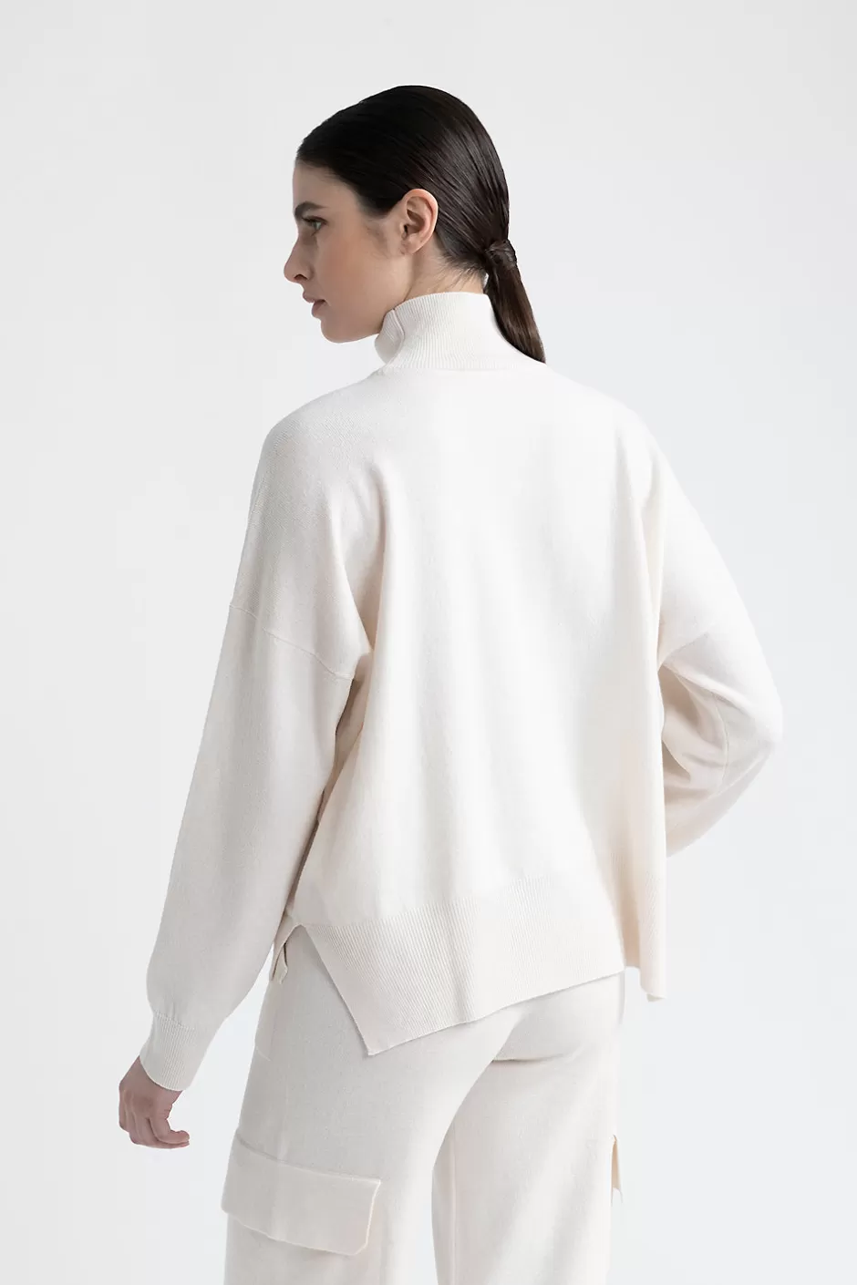 Maglieria | Peserico Maglia Con Collo A Lupetto In Lana, Seta E Cashmere Carpino