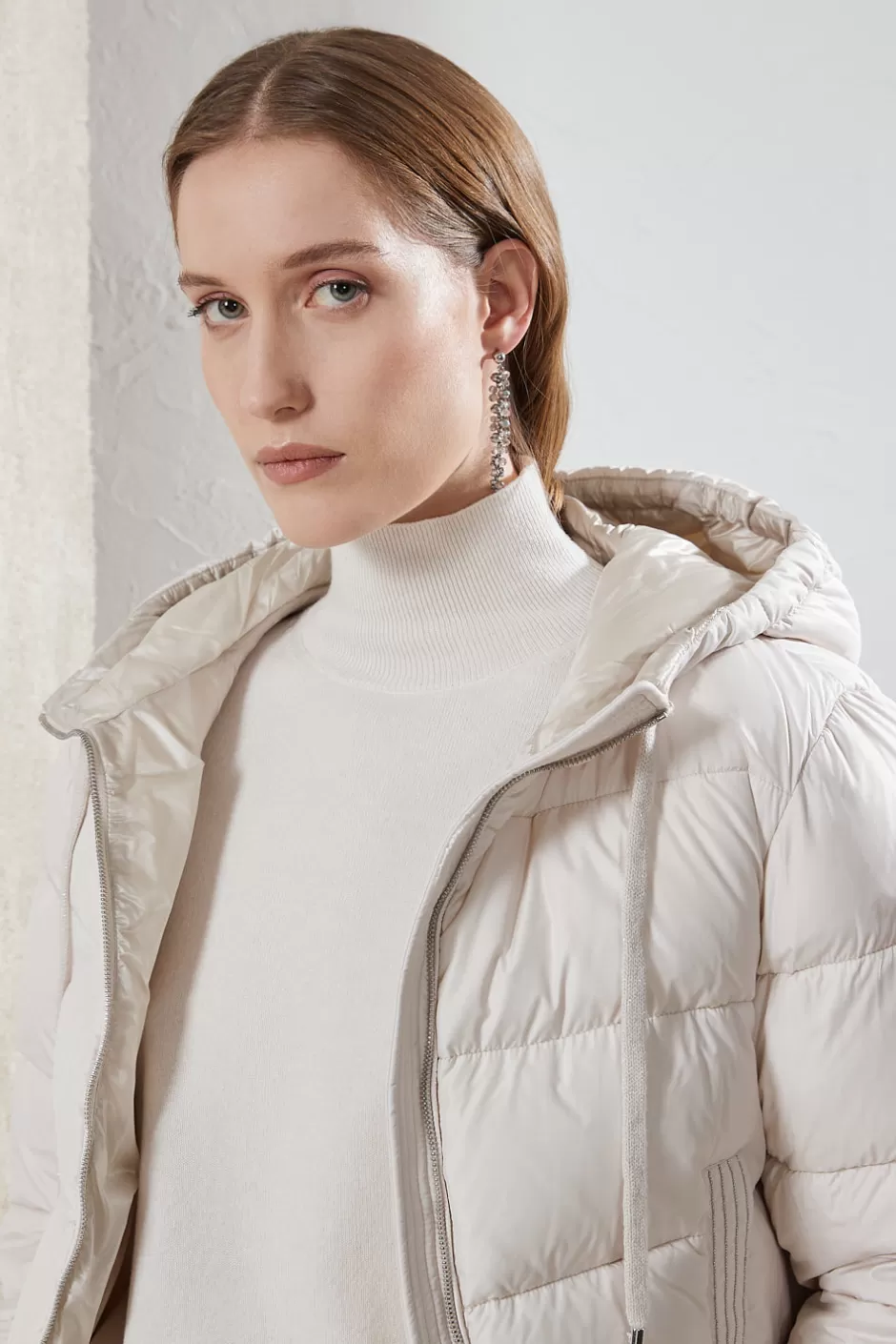Maglieria | Peserico Maglia Con Collo A Lupetto In Lana, Seta E Cashmere Carpino