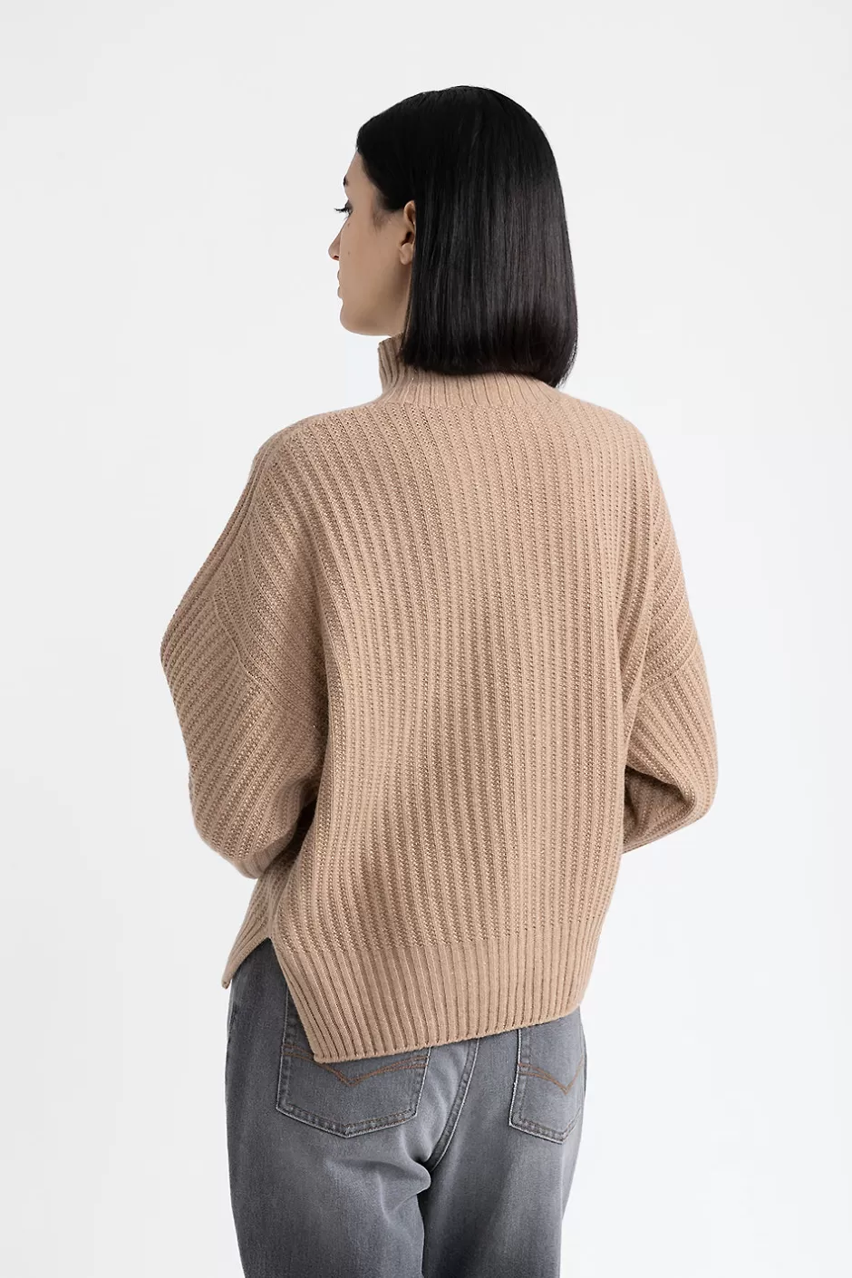 Maglieria | Peserico Maglia Con Collo A Lupetto In Lana, Seta E Cashmere Con Lurex Baita
