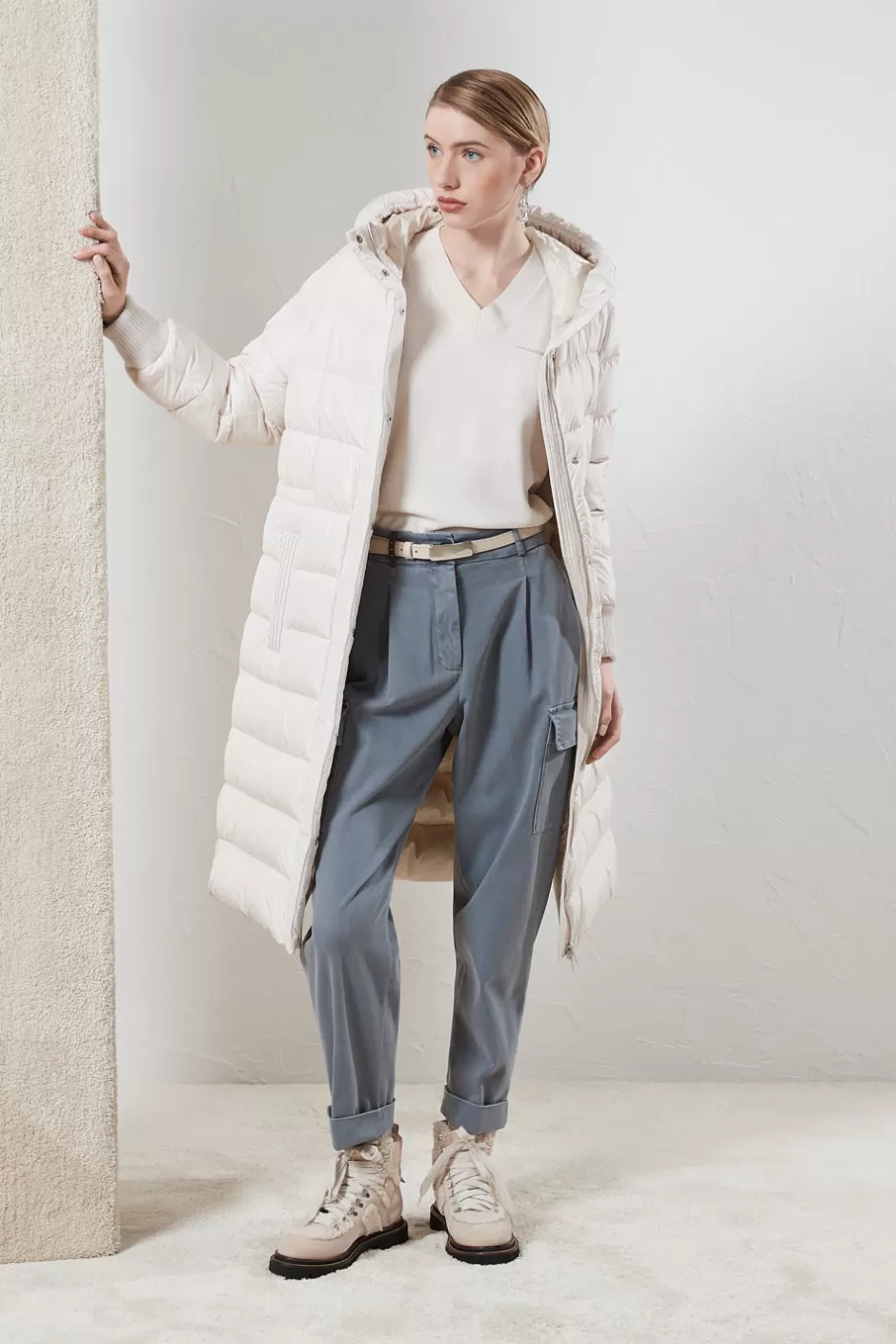 Maglieria | Peserico Maglia Con Scollo A V In Lana, Seta E Cashmere Carpino