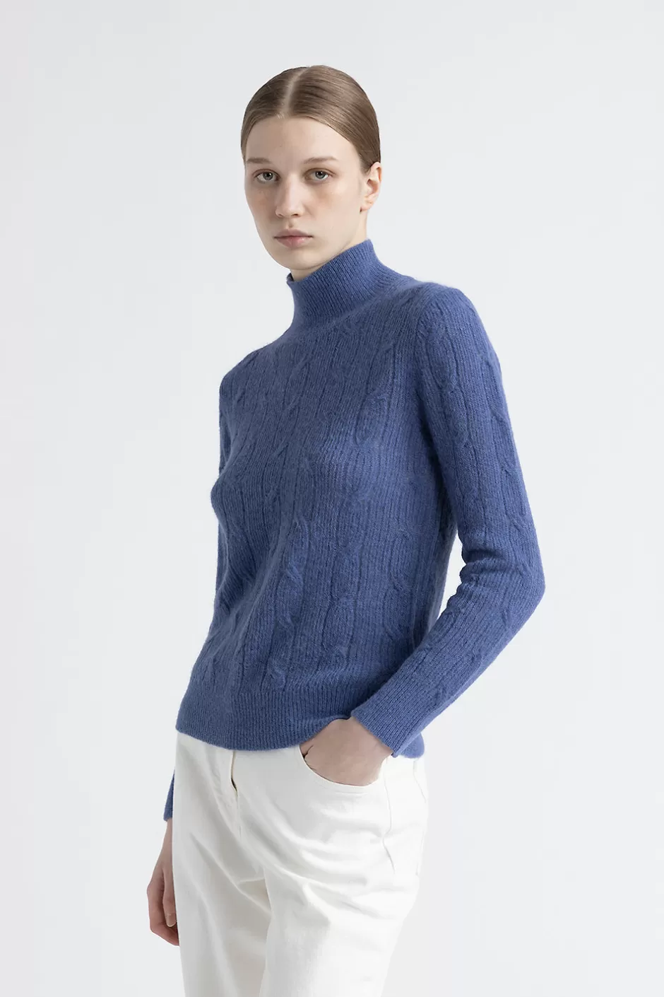 Maglieria | Peserico Maglia In Leggero Filato Di Lana Vergine E Alpaca Blu Crepuscolo