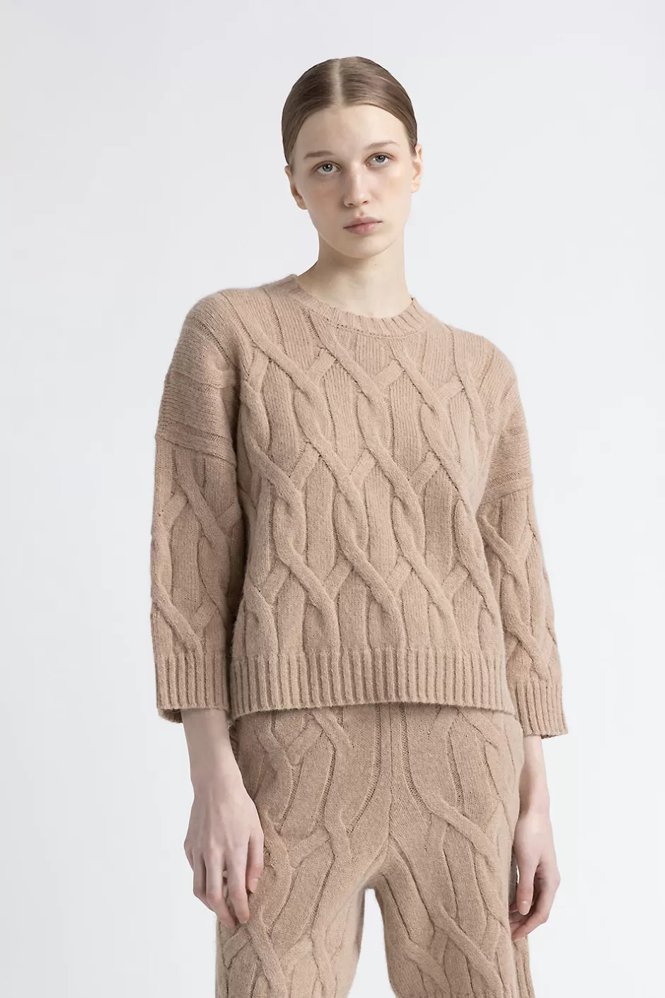 Maglieria | Peserico Maglia In Pura Lana D'alpaca E Cashmere Cammello