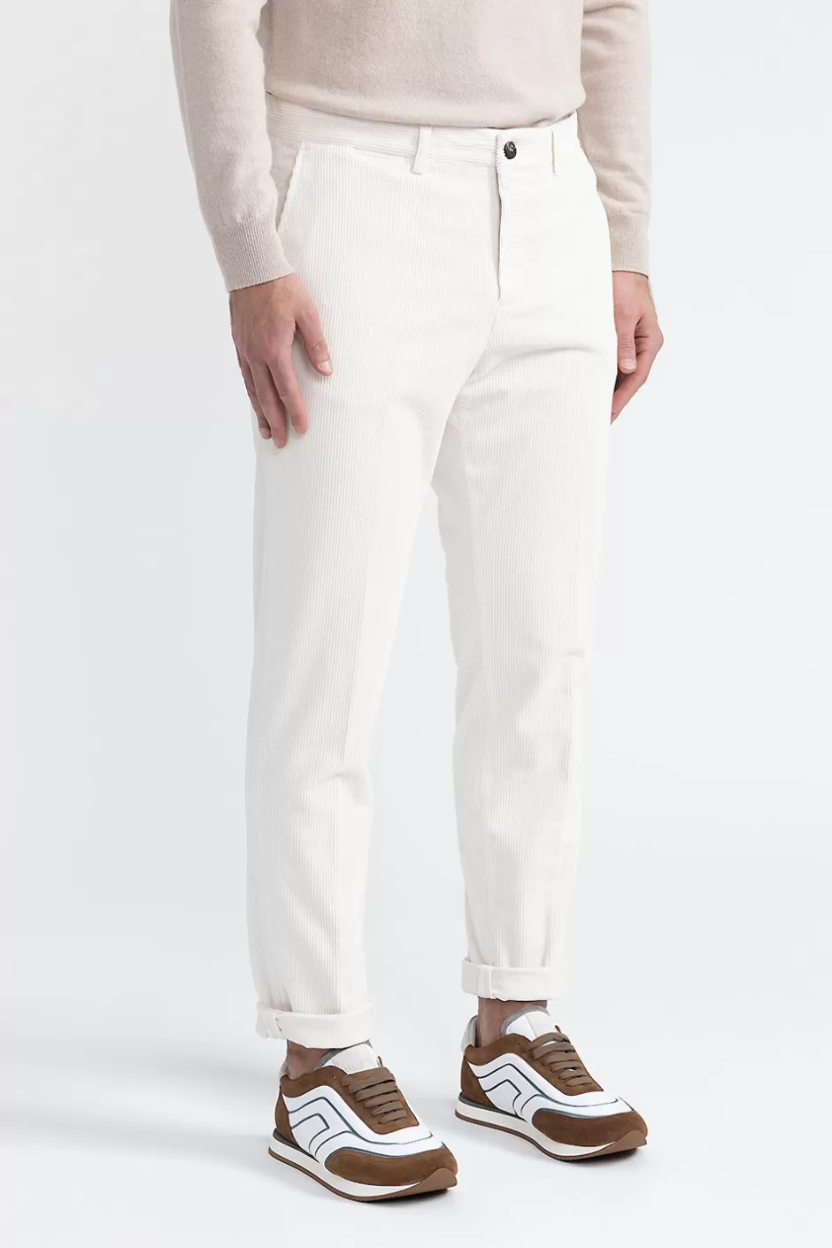 Pantaloni | Peserico Pantalone Chino In Velluto A Coste Di Cotone Carpino