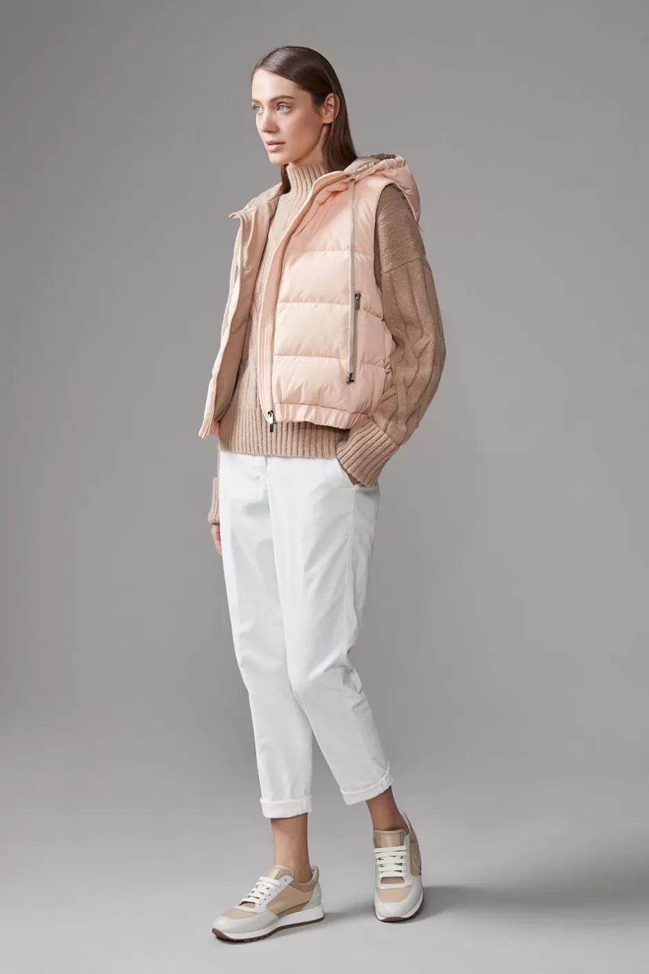 Pantaloni | Peserico Pantalone Tinto Capo In Fustagno Di Cotone Bianco naturale